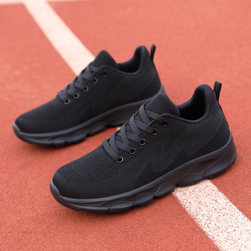Black Shoes For Women Casual Summer Woman Sneakers Lightweight Flat Female Casual Sneaker Footwear Lightweight Soft Soled Sports