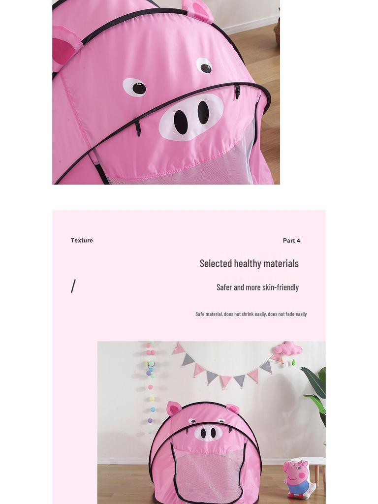 Kids' Indoor Foldable Play Tent with Ball Pool