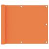 Balcony Screen - vidaXL - Orange - 75x400 Cm - Waterproof - UV Resistant - Wind Resistant