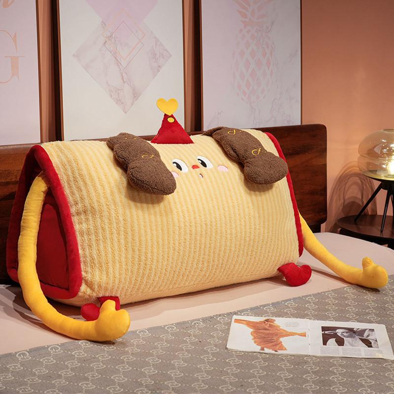 Мультяшная игрушка плюшевая мягкая наволочка с моющейся вставкой для декора кровати, дивана