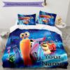 3pcs TURBO Cover Set - Personalized Name, HD Printed Bedding with 1 Cover and 2 Pillowcases - Perfect for Home Decor, Easy Care