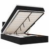 VidaXL Lit ottoman avec matelas et LED noir 120x190cm velours lit rembourré 3312610