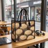 Wood Grain Pattern Tote Large Capacity Daily Commute Shoulder Handbag