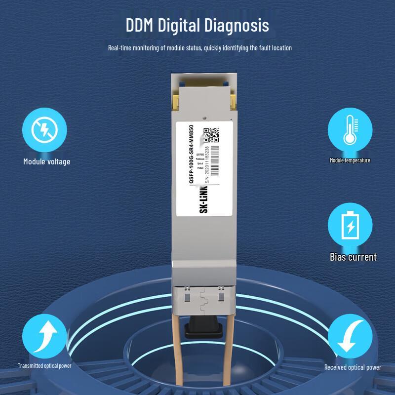 SK-LINK 400G QSFP FR4 Optical Transceiver