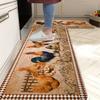1 шт., напольный коврик с рисунком петуха в стиле кантри, современный кухонный полиэстеровый ковер, нескользящий, цветной, для дома, ванной комнаты, спальни, гостиной, декора