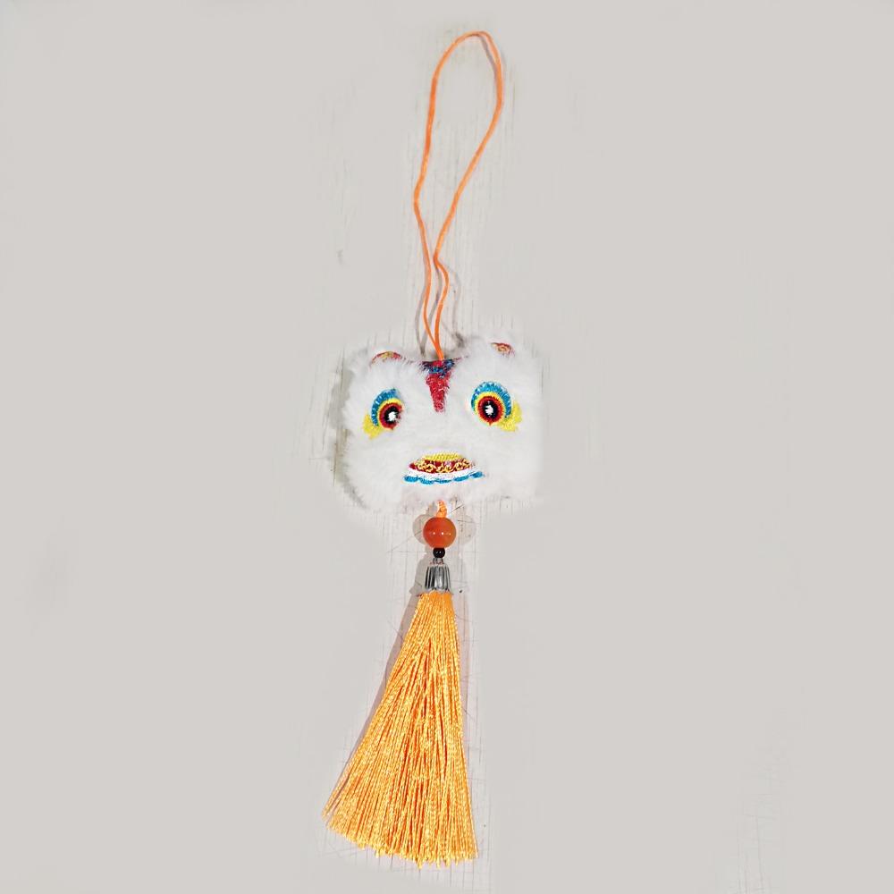 Cartoon Lion Dance Keychain Year of Horse Awakened Lion Lion Dance Pendant Plush Doll Chinese Style Chinese New Year Gift