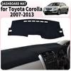 Подходит для Toyota Corolla 2007 2008 2009 2010-2013 Автомобильный коврик на панель Приборная панель Покрытие Коврик Аксессуары DashMat Солнцезащитный коврик Защитный ковер