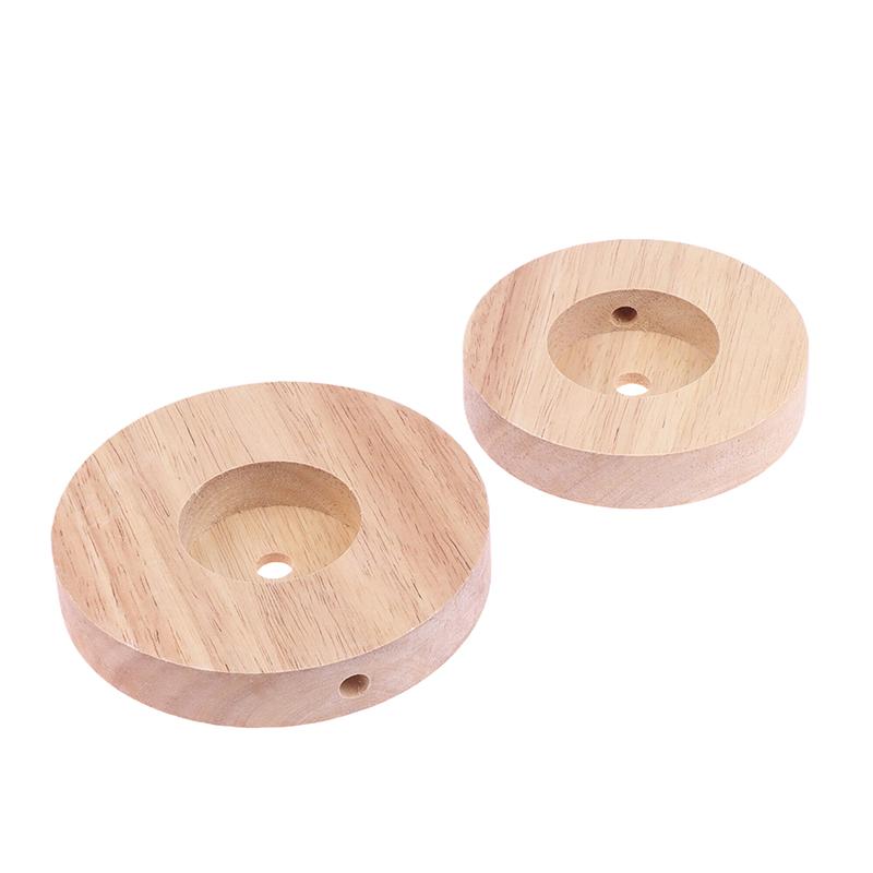 10Cm 12Cm 15Cm Wood Table Lamp Base Round Solid Wood Display Lamp Base Light Parts Stand For Diy Table Lamp Bases