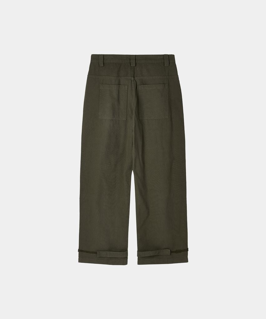 MAISON MINED Брюки-карго на липучке Хаки