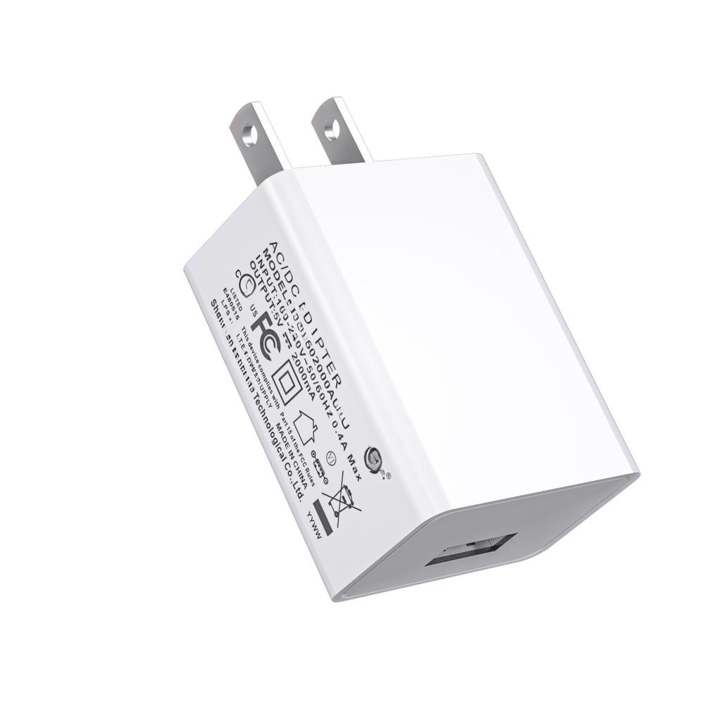 3C Certified 5v2a3A Mobile Phone Charger Head 5V1A Chinese-grade USB Power Adapter Charger Black and White