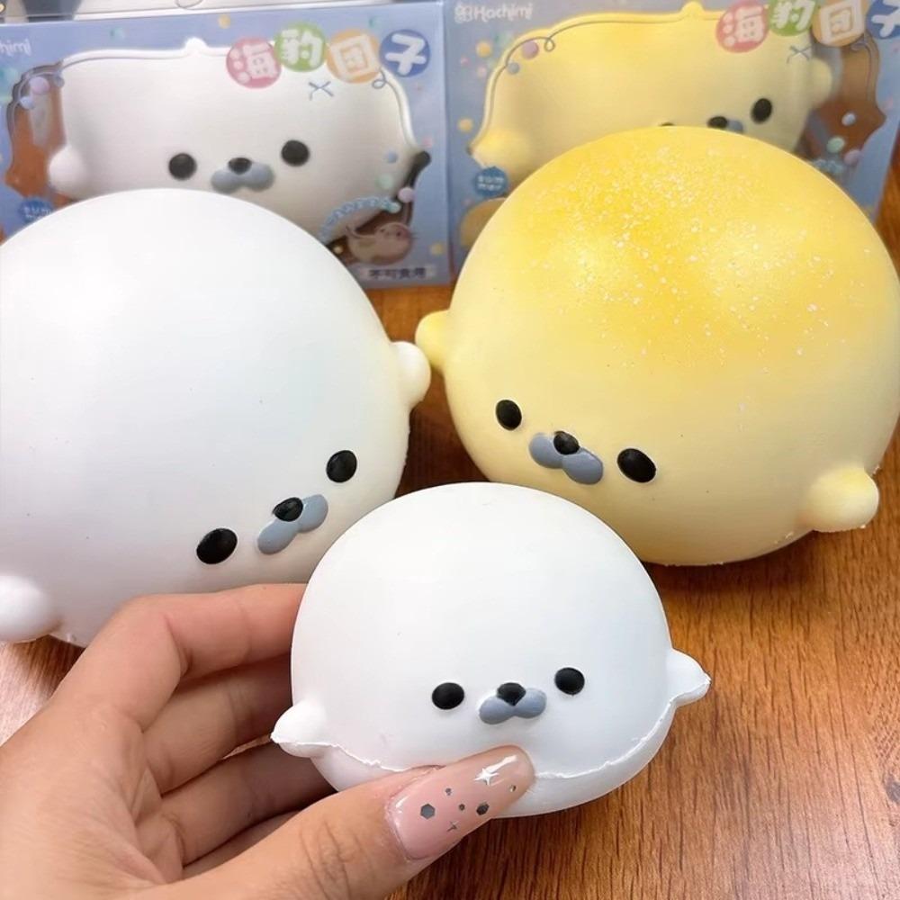 Soft Texture Seal Squeeze Toys Slow Rising Seal Fidget Toy Kawaii Seal Squishy Toy Office Use