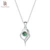 BagueRingen Real 1ct Heart Moissanite Pendant Necklace For Women 100% 925 Sterling Silver Sparkling Wedding Party Fine Jewelry