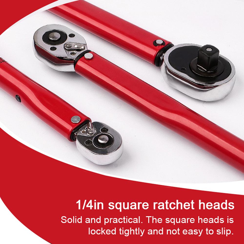Регулируемый динамометрический ключ 1/4 дюйма, гаечный ключ 5-25 Нм, ручной инструмент, велосипед, мотоцикл, автомобиль, ремонт