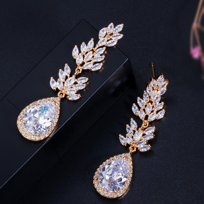 WWJ Высокое качество длинные черные серьги модные женские украшения с кубическим цирконием