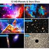 Star Projector, Planetarium Light Galaxy Projector, Night Light with 13 Replacement Discs, Large Projection Area, HD Image with Solar System