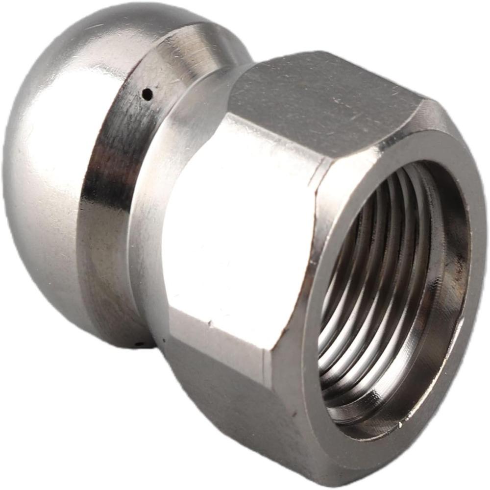 Stainless Steel High Pressure Washer Nozzle 3/8 Inch Drain Cleaning Nozzle Textile Industry