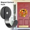 1 шт. Магнитные крючки для гирлянды Кухонный магнитный держатель венка для подвешивания Инструмент Домашний крючок Металлический Не царапающий Железный Крючок для пальто F5T1