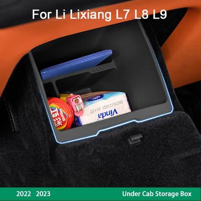 Для LI LiXiang L7 L8 L9 2022 2023 Автомобильный ящик для хранения под водительским сиденьем Внутренний ящик для хранения Подходит для Leading Ideal L7/L8/L9