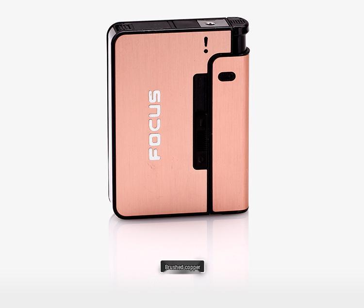 Cross-Border JD001 Replaceable Lighter Cigarette Case with Detachable 10-Piece Holder