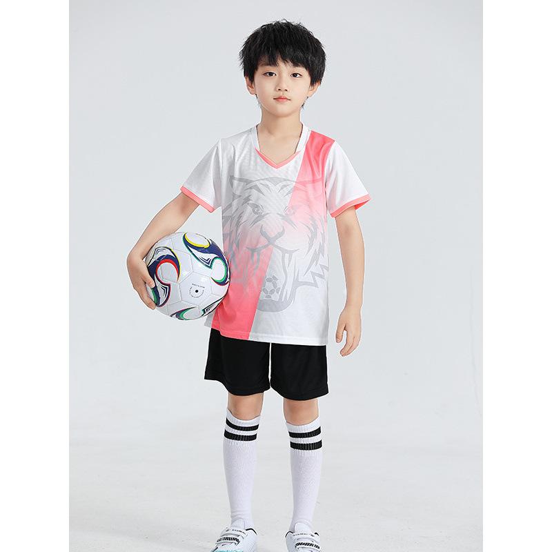 Children'S Football Jersey Set Summer Boys' Badminton Jersey Quick-Drying Primary School Students' Sports Competition Training Clothing