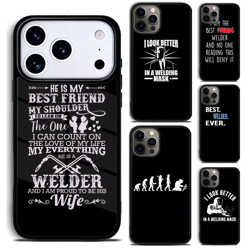 Welder Welding Operator Evolution Phone Case For iPhone 17,16e,15,14,13,12,11,Mini,Pro,MAX soft Silicone Cover