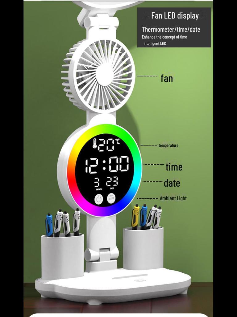 LED Dual-Purpose Study Desk Lamp: Eye Protection for Homework, Reading, Dormitory, or Bedside Use