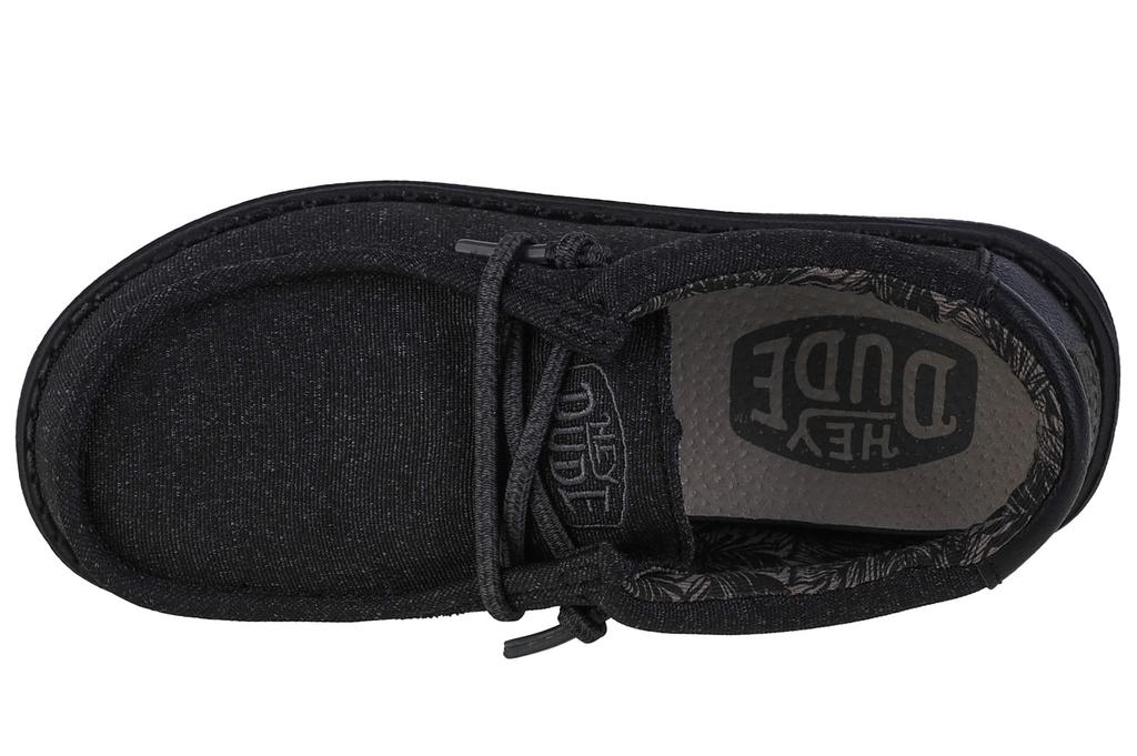 Hey Dude Кроссовки Wally Youth Basic для мальчиков, черные