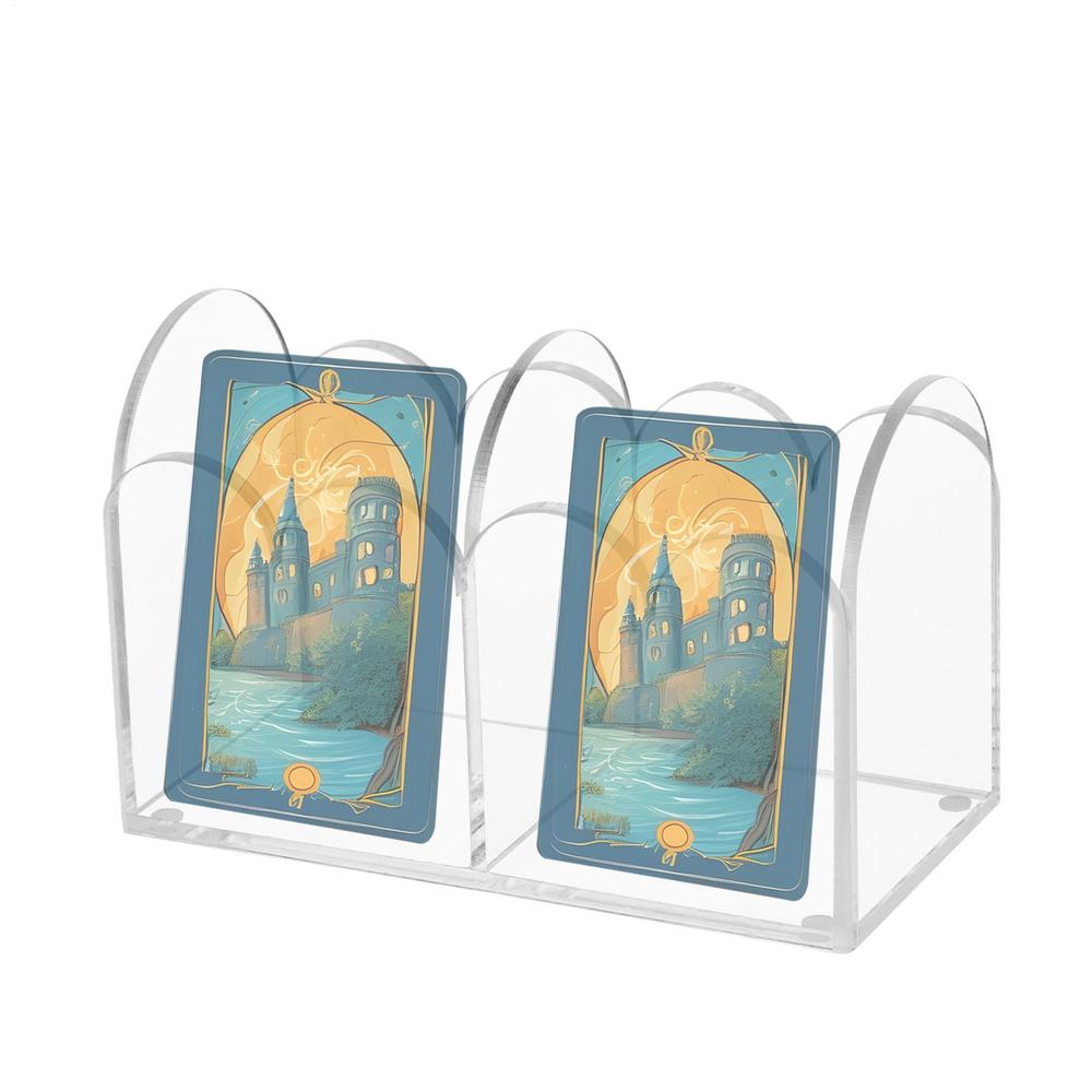 Для YOTO Акриловая коробка для карт Акриловый дисплей для карт Держатель для коллекционной колоды с крышкой для хранения большой вместимости Спортивная игра