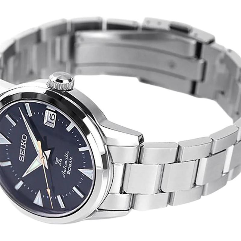 Seiko Prospex Серия Спортивные Альпинистские Механические Часы Темно-синие Автоматические Стальной Браслет Мужские Часы Синий Циферблат SBDC159