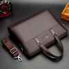 Muzi Daishu Men's Leather Business Briefcase/Handbag