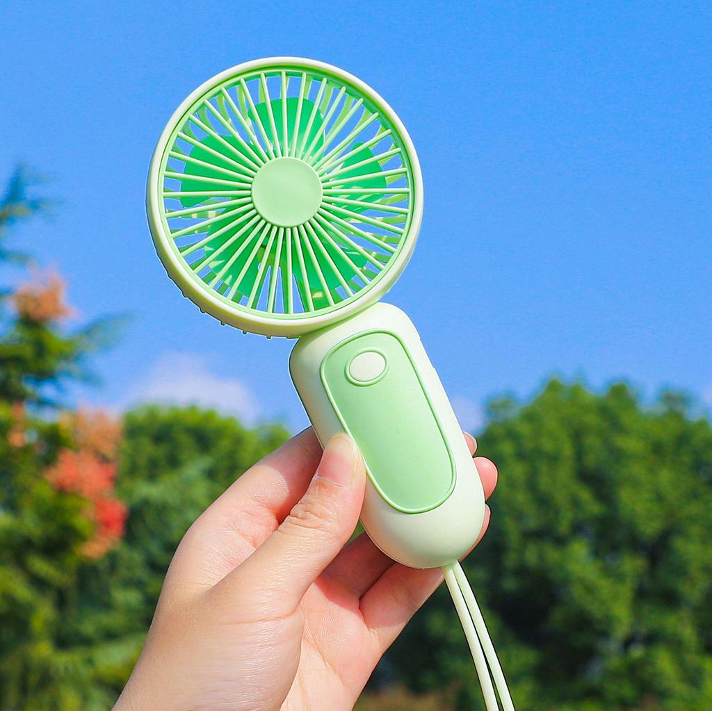 Portable USB Rechargeable Pocket Fan - Multifunctional Handheld Cooling Device