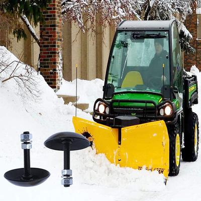 Нержавеющие Стальные Башмаки для Снегоотвала - Универсальная Замена Снегоотвала - Комплект Башмаков Совместим с Квадроциклом/Мотовездеходом