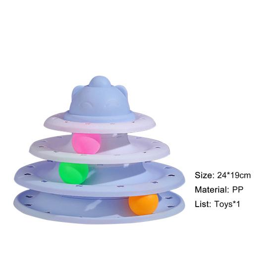 Кошачьи дорожки, игрушечная креативная 4-уровневая развлекательная тарелка, игровая игрушечная башня, треки