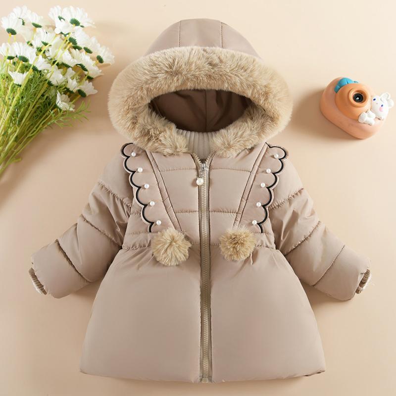 Baby Girls Thick Warm Jacket Cartoon Rabbit Outerwear For Kids Clothes Coat Winter Fashion Girl Plush Birthday Hooded Jackets
