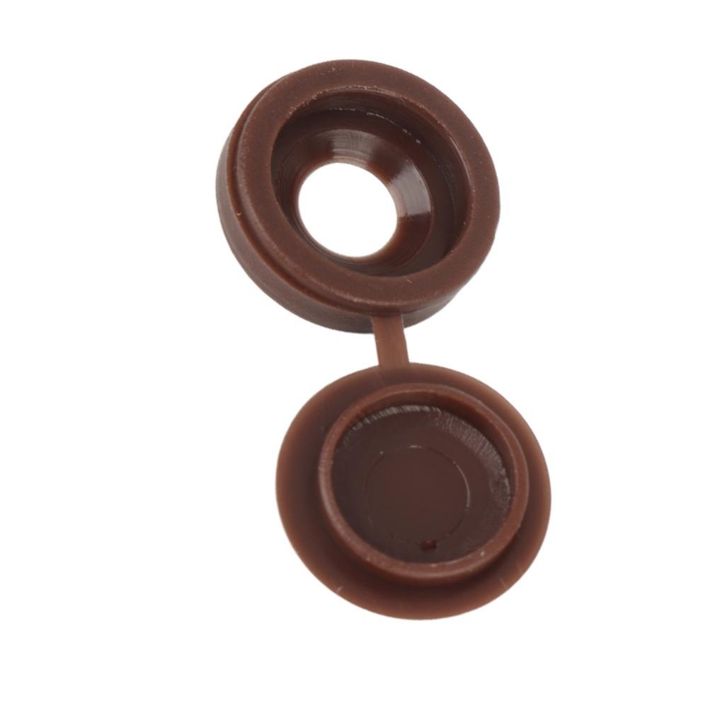 200pcs M5 Size Hinged Screw Caps Hinged Flip Cover Self Tapping Screw Caps Screw Cap Covers Closet