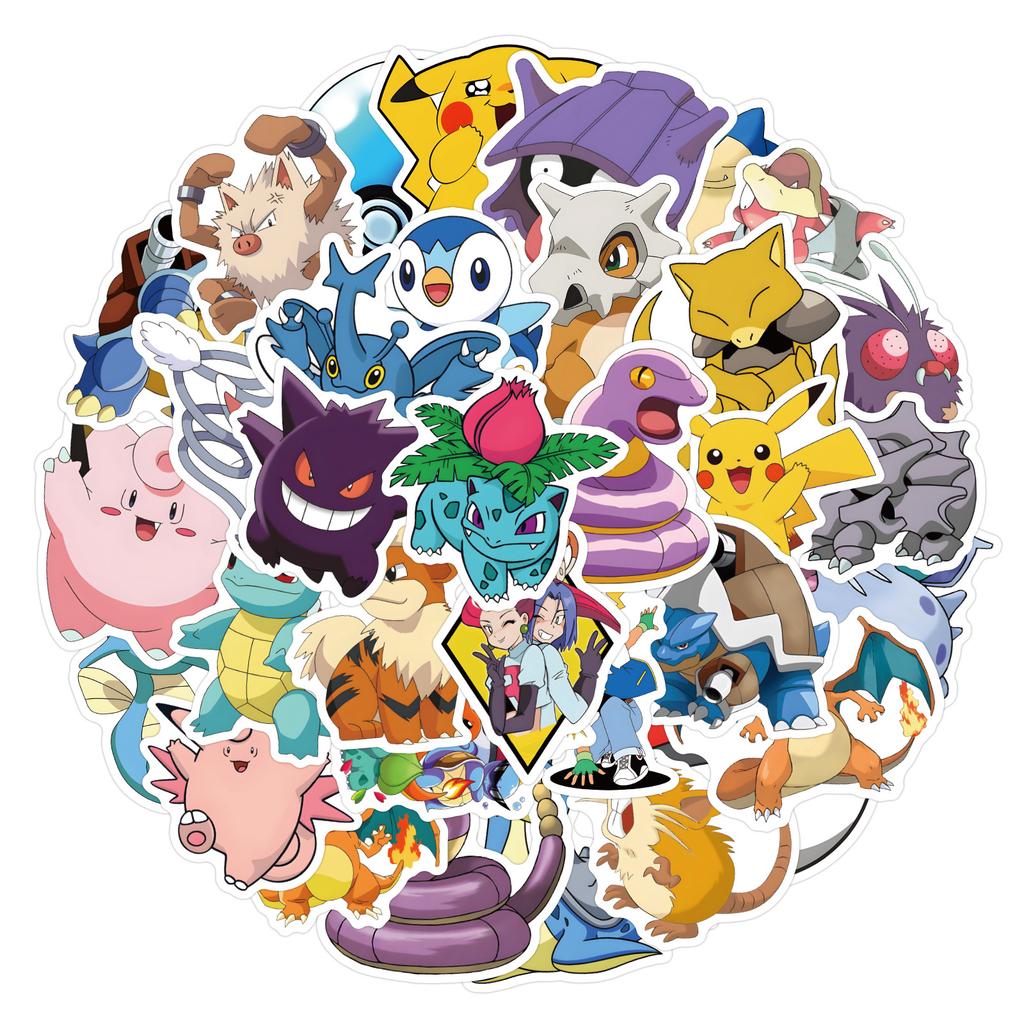 50/200 Pokémon Pikachu Pokémon Pokémon Pokémon Graffiti Stickers