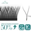 Grafting Eyelash Extension Y YY Shape Premade Volume Fans Lashes Soft Individual Faux Lash Makeup
