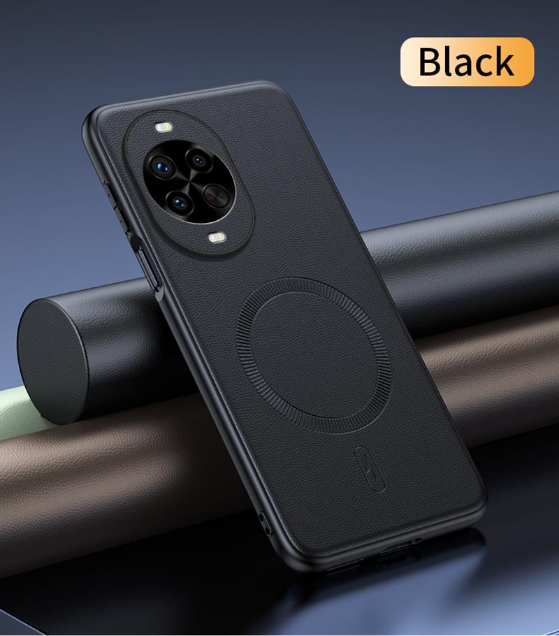 Для Huawei Nova 14 Pro Чехол Магнитная Кожаная Защитная Крышка Для Huawei Nova 14 Pro Высококачественный Не оставляющий отпечатков пальцев Нескользящий PC+TPU