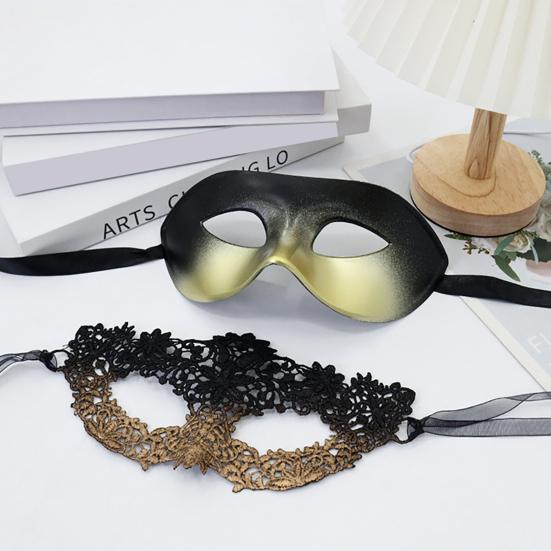 Набор масок для пары Маскарадная маска Вечеринка Марди Гра Бал Маска на пол-лица Венецианская вечеринка Аксессуар на Хэллоуин для мужчин и женщин