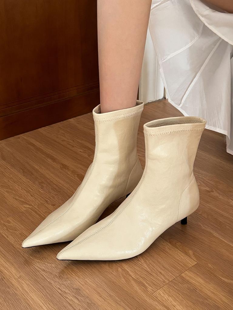 Удобный и простой в носке! Ретро коричневые мягкие кожаные кошачьи и короткие ботинки женские новые осенние ботинки на низком каблуке