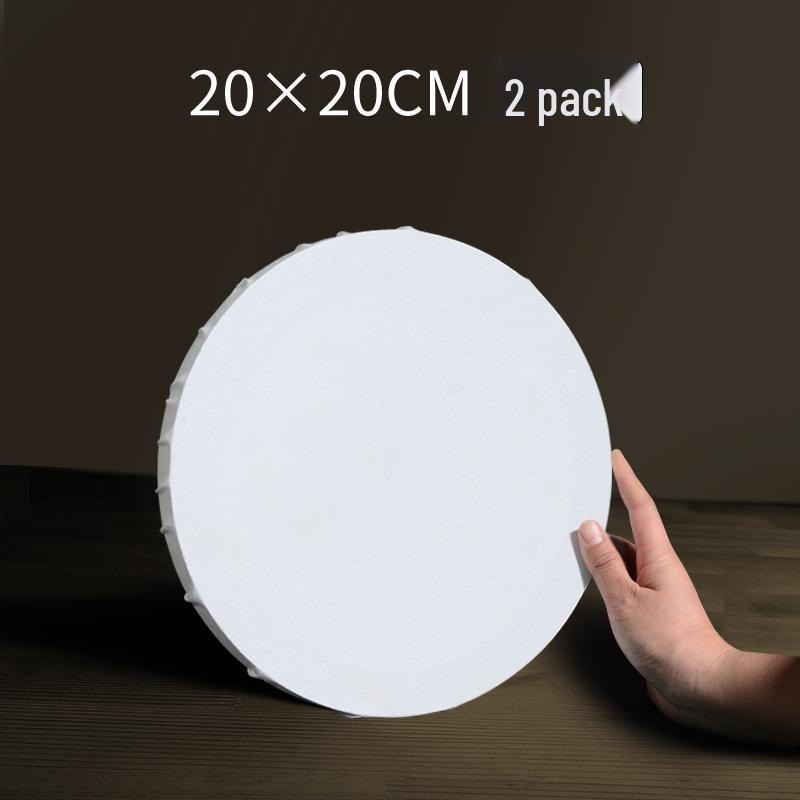 Круглая деревянная рама для масляной живописи с холстом, расписанным вручную, для начинающих