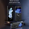 For Samsung Galaxy Z Flip6 5G Case PC+TPU Kickstand Magnetic Car Mount Phone Cover