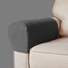 2 Pcs Sofa Arm Cover Elastic Thickened Dirt-resistant Solid Color Soft Fabric Anti-Slip Couch Armrest Protectors Recliner Slipcovers