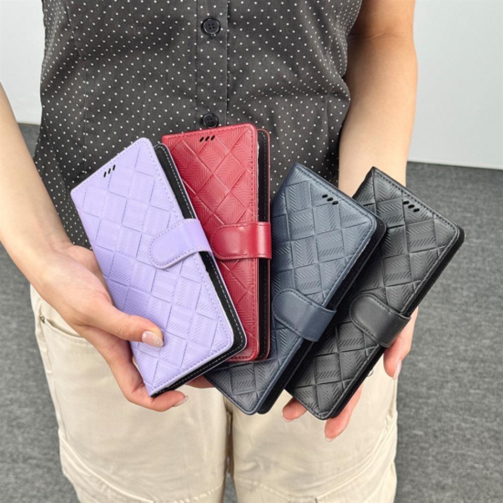 New ArrivalS Open Run Women S Check Pattern Leather Smartphone caSe Mini Wallet