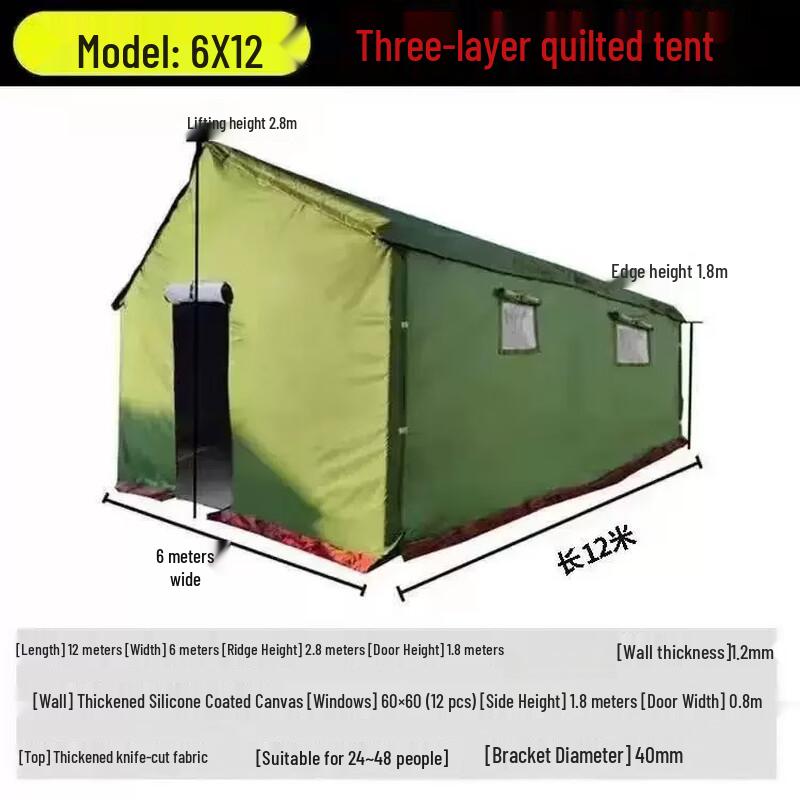 Outdoor Heavy-Duty Waterproof Relief Tent