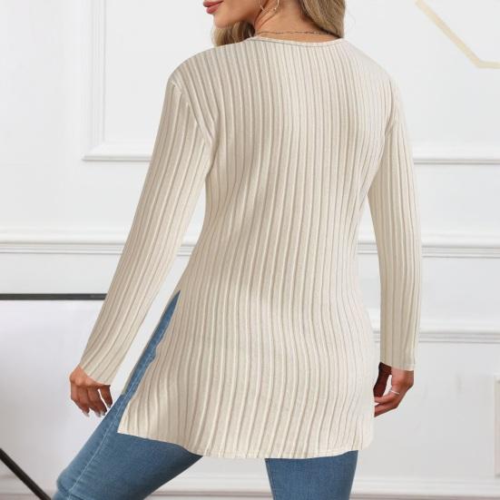 Женские топы с V-образным вырезом, с длинным рукавом, облегающие вязаные топы, однотонная облегающая блузка на осень-зиму, универсальная повседневная одежда