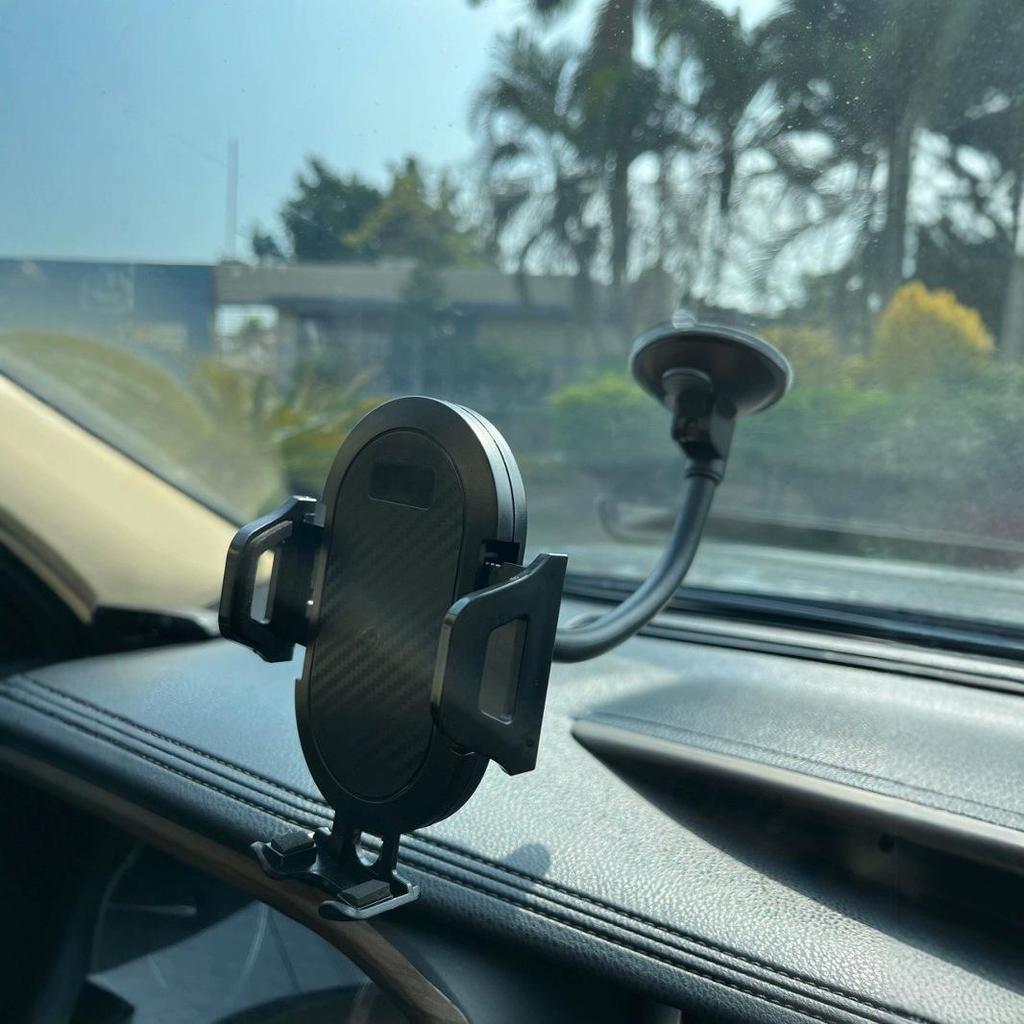 Flexible Gooseneck Car Phone Holder with Suction Cup and Automatic Lock