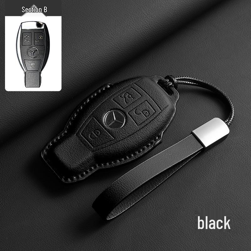 Mercedes-Benz Key Case - Genuine Leather for GLC, GLE, C-Class, E-Class