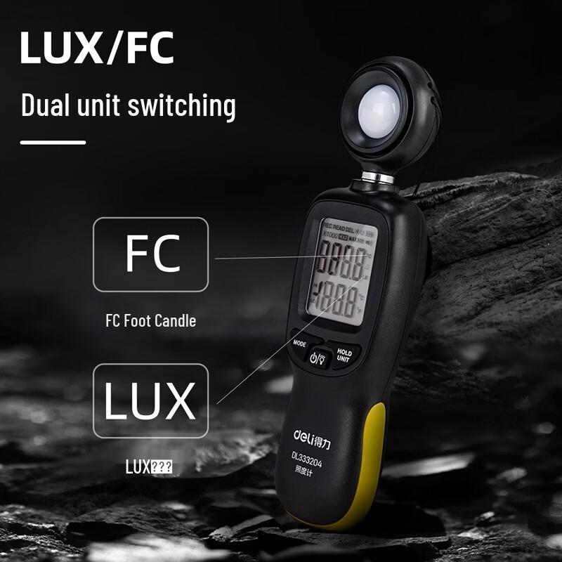 Deli High-Precision Illuminance Meter
