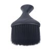 Black Neck Hairbrush Neck Duster Cleaning Brush Black Oblate Neck Hairbrush Soft Nylon Barber Duster Brush Nylon Neck Hairbrush